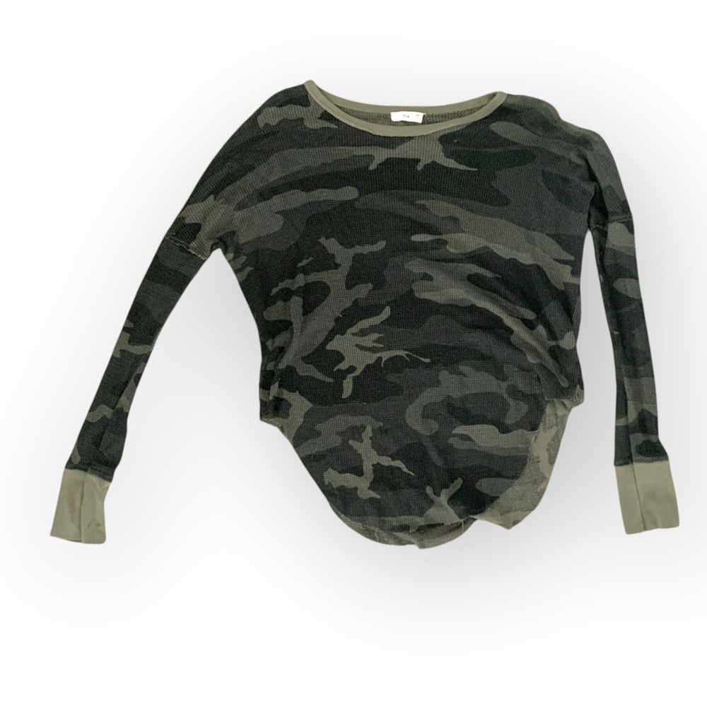 TNA XXS camo waffle hi low comfy cozy fall autumn warm soft girl relax casual​